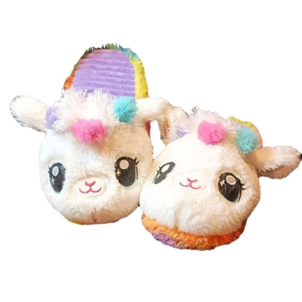 Llama Little Girl's &‎ Big Girl's Plush Character Slippers SKUK026